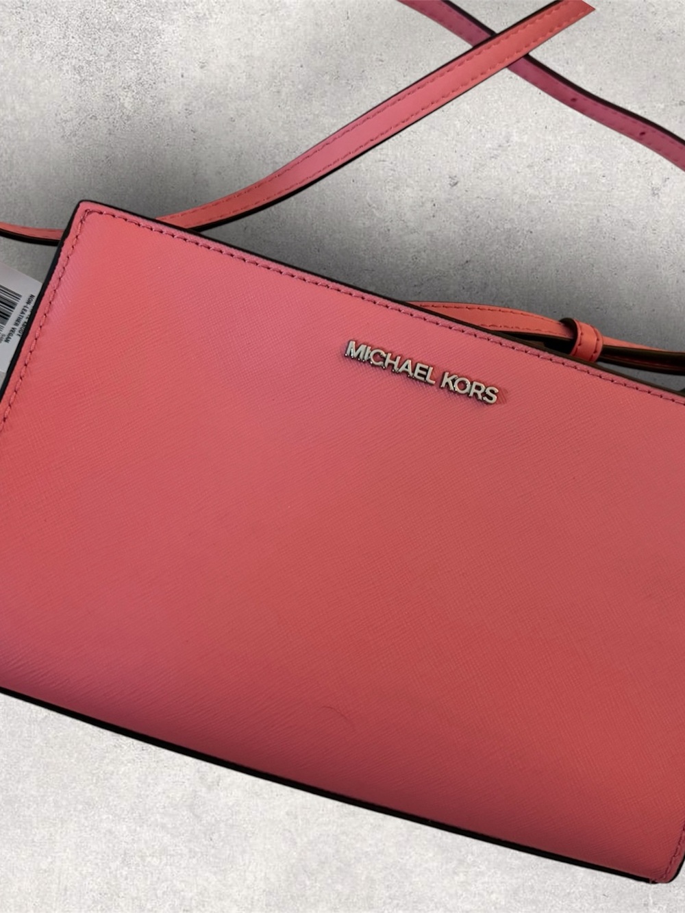 Michael Kors Sheila Coral Tea Rose Crossbody